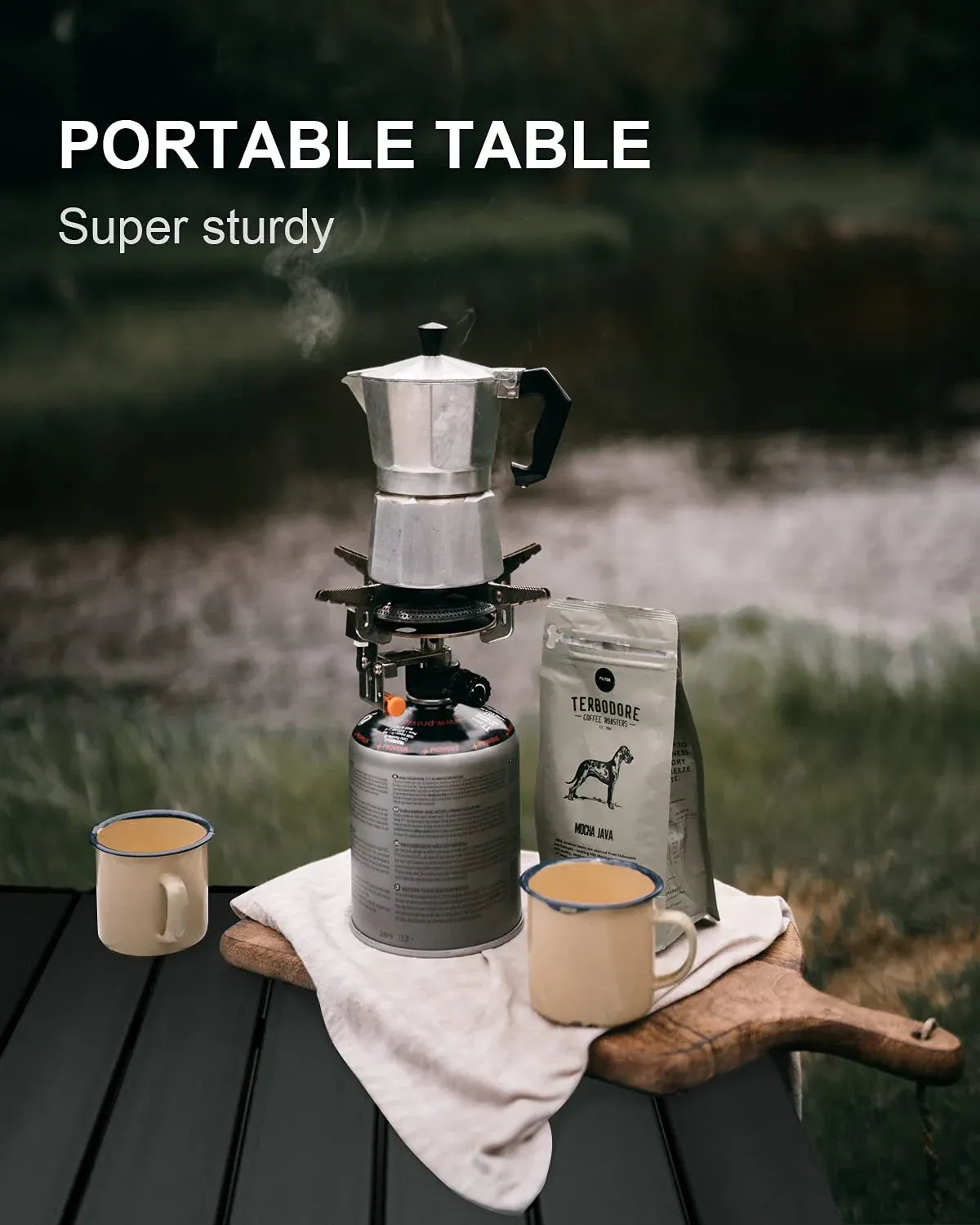 "Folding Portable Camp Side Table | Lightweight Outdoor Camping Table for Hiking, Picnics & Travel" - Image 3