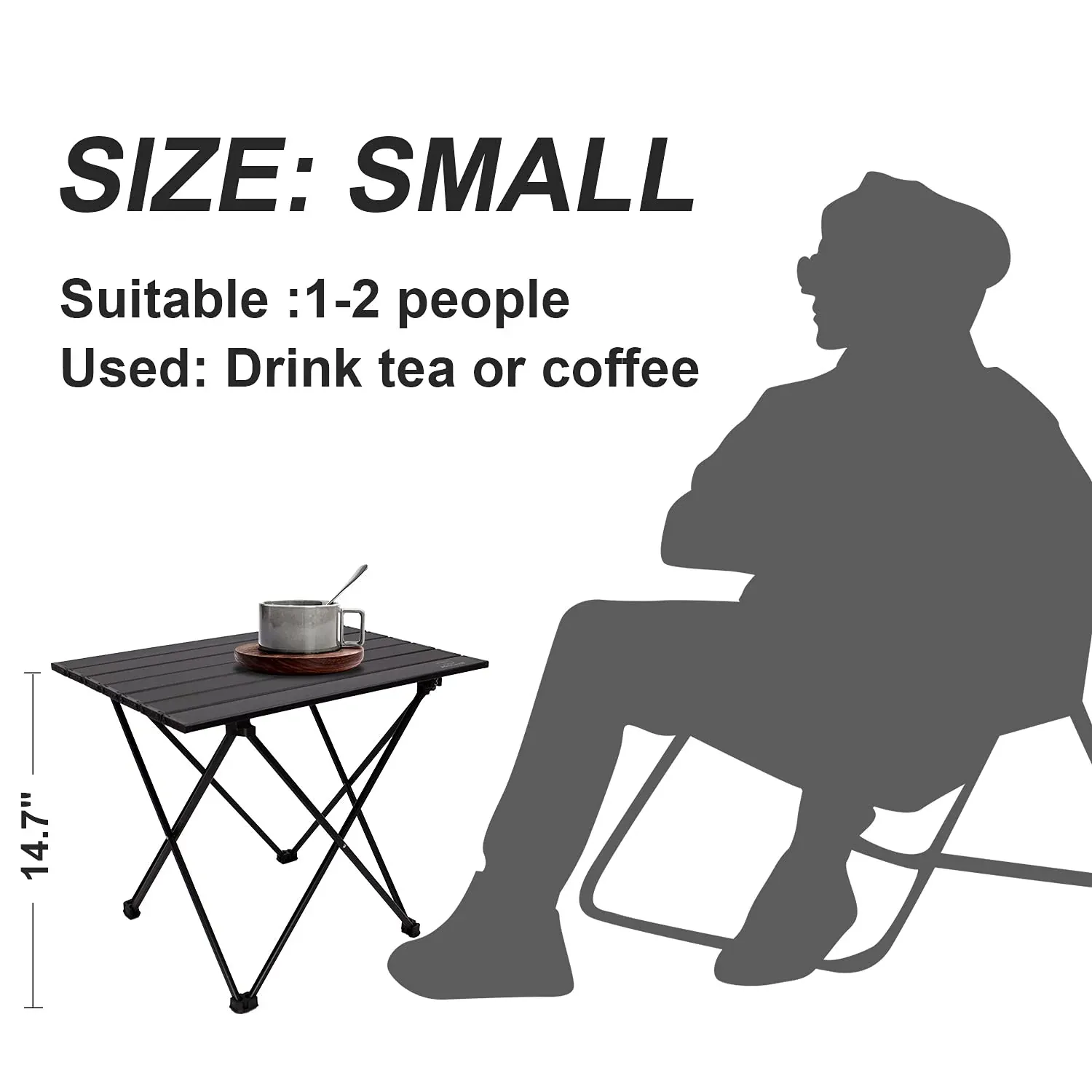 "Folding Portable Camp Side Table | Lightweight Outdoor Camping Table for Hiking, Picnics & Travel" - Image 6
