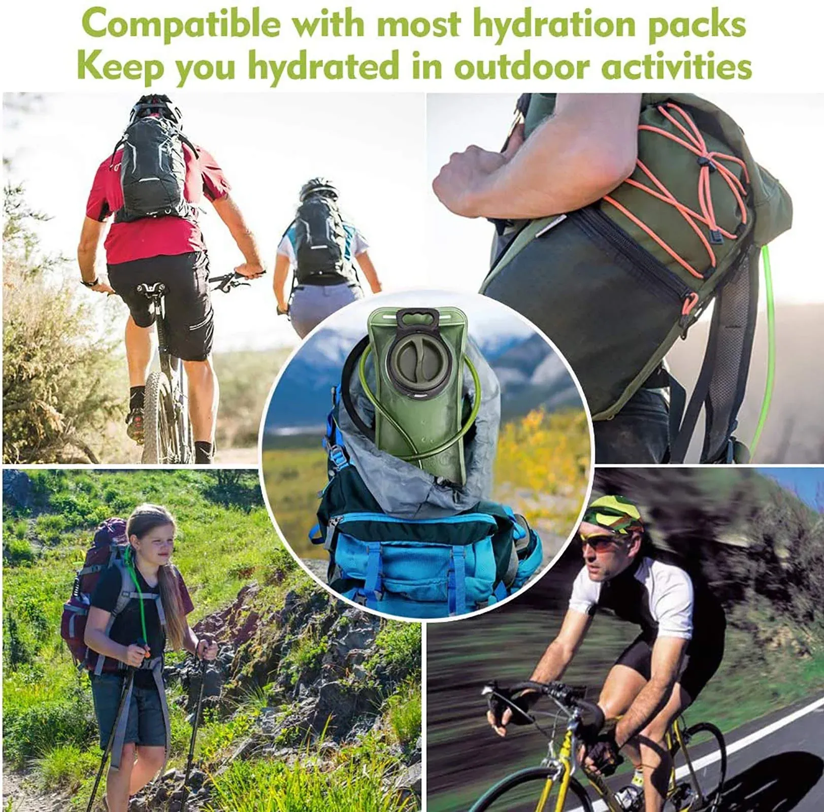 Hydration Bladder, 2L-3L Leak Proof Water Reservoir Storage Bag for Hiking Backpack - Image 7
