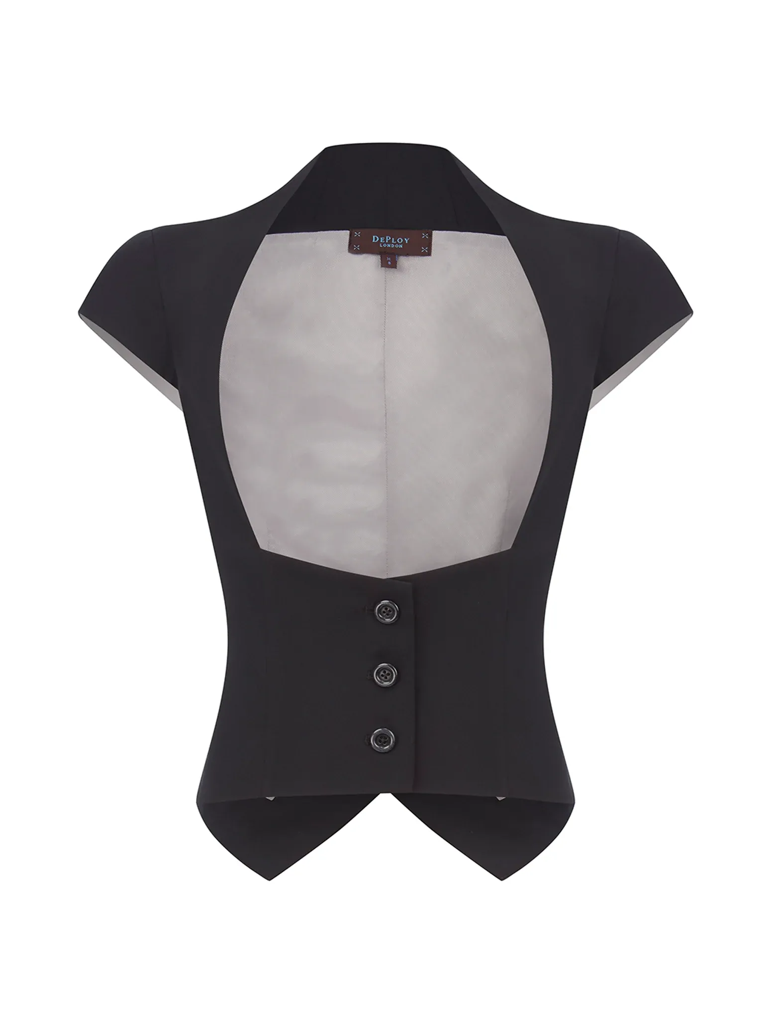 CORINTHIA | Fitted Cap-Sleeve Waistcoat - Image 2