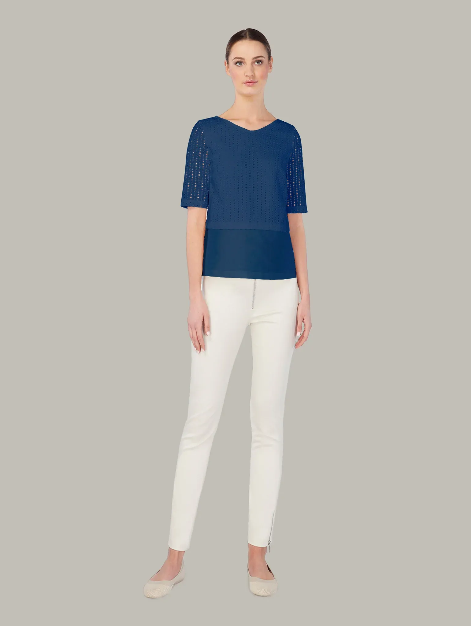 CALLA | Broderie Anglaise 2-Way A-Line Top - Image 2