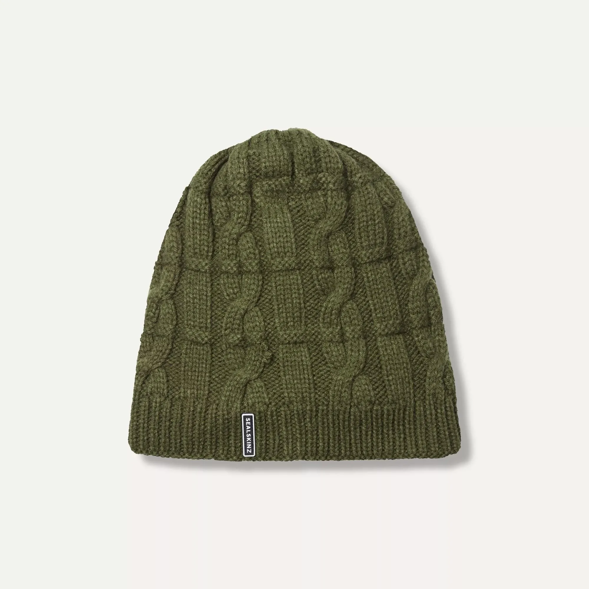 Waterproof Cold Weather Cable Knit Beanie Hat - Image 7
