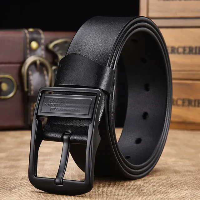 Vintage Pin Buckle Leather Men's Belt - Image 9