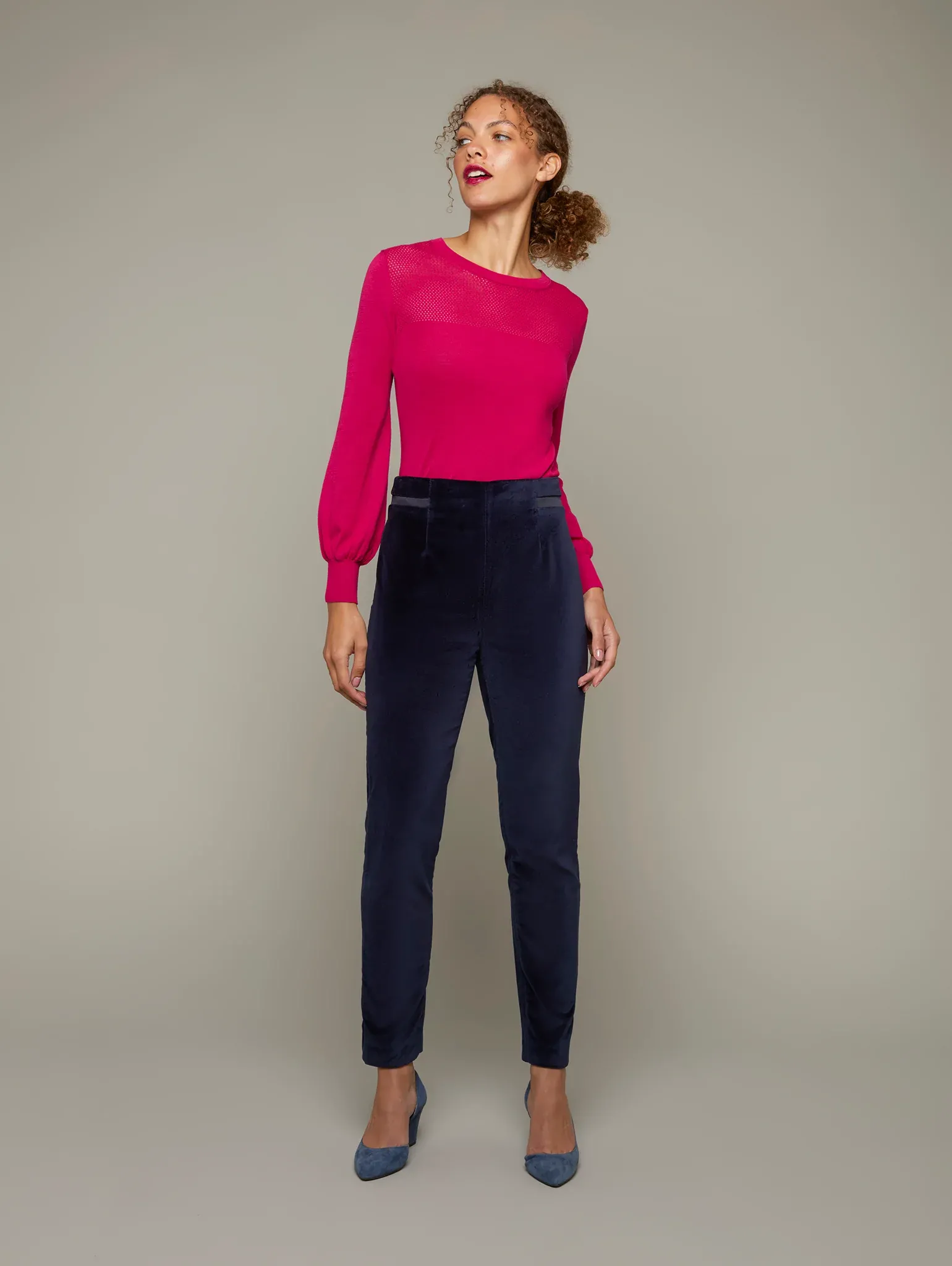 BUD | High-Waist Velvet Trousers - Image 3