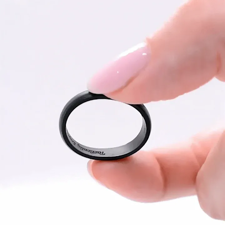 Thin Classic Black Silicone Ring – "Tactically Engaged" - Image 2