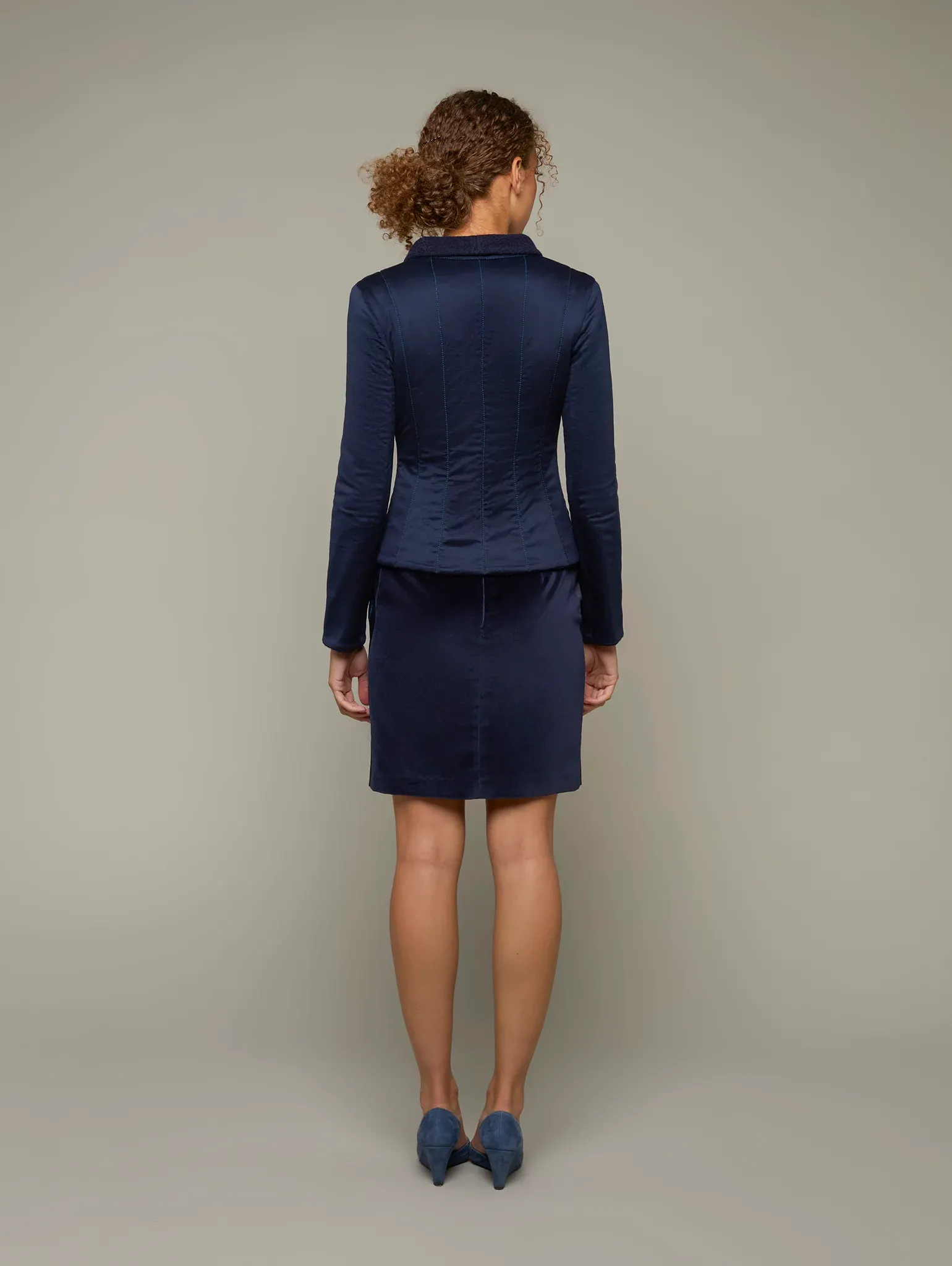 BULB | Cotton Velvet Short Skirt - Image 3