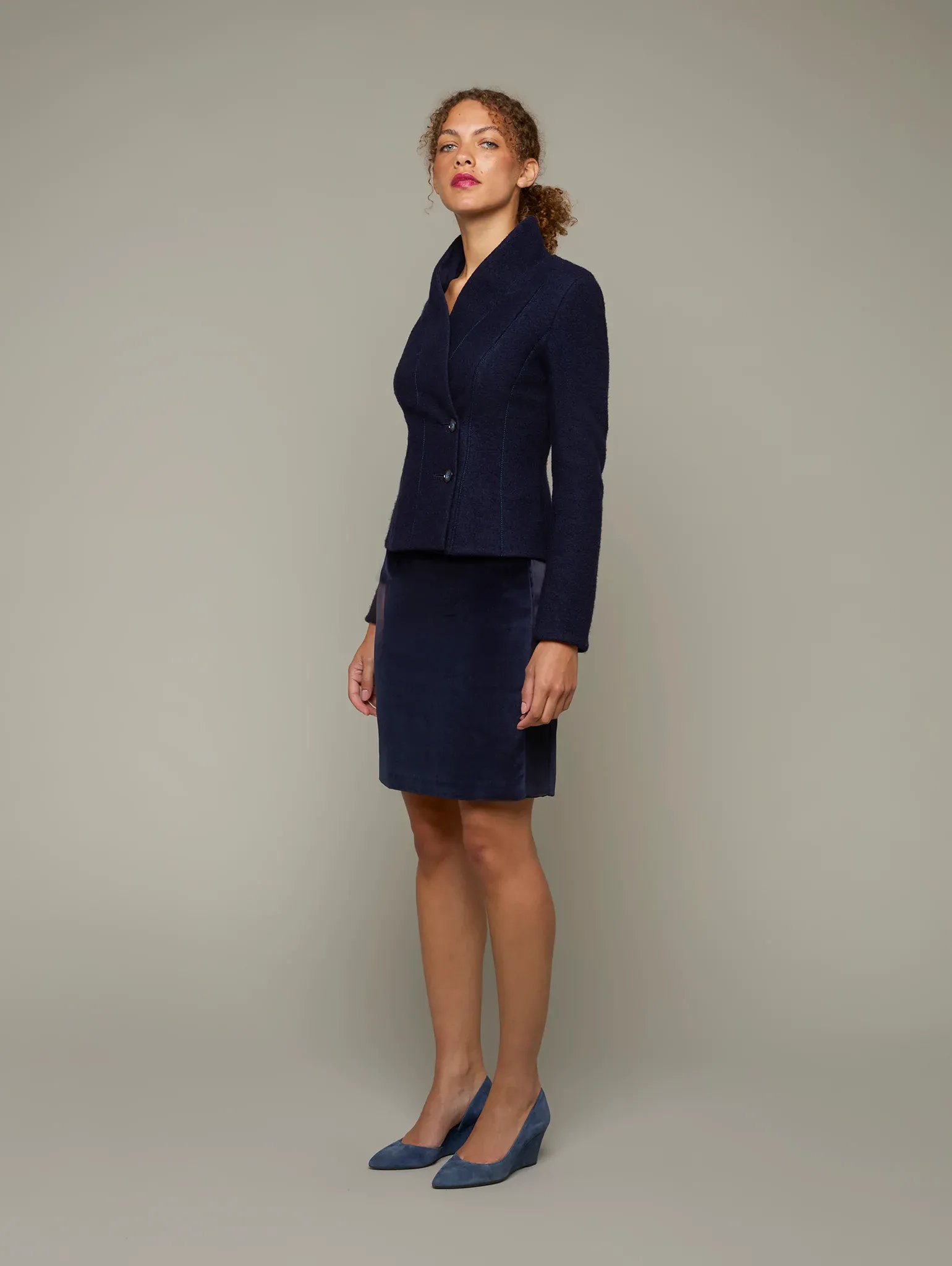 BULB | Cotton Velvet Short Skirt